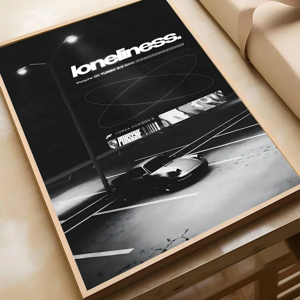 1PC Luxury Super Cars Motivational Quote Dreams Artwork Inspiring Posterart Print Home Living Room Bedroom Entrance Bar Cafe