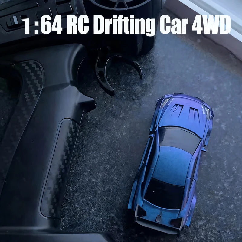 Mini 1:64 4WD RC Drift Car 15KM/H High Speed RC Off-Road Racing Vehicle Desktop Pocket Car Toys RC Racing Boys Gifts