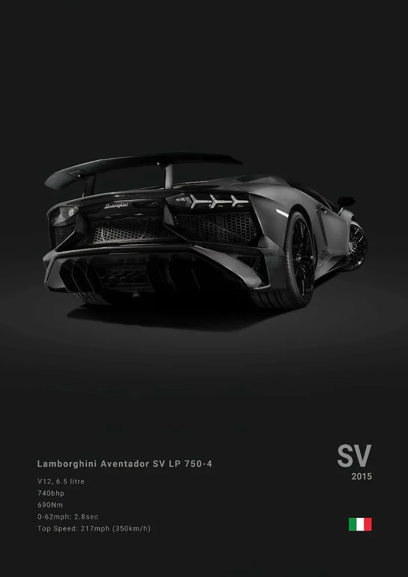 Black Famous Cars Posters Super Car Picture Sports Car Print for Living Room Canvas Painting Wall Art Home Decor Mural Cuadros