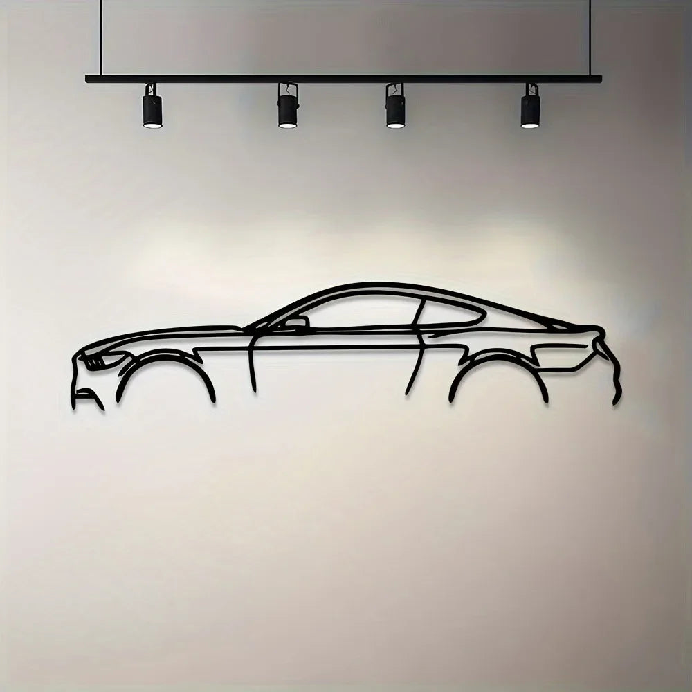 Hot Border Metal Line Sports Car Wall Decoration - Premium Iron Hanging Ornaments, Stylish Iron Car Decor for Auto Enthusiasts