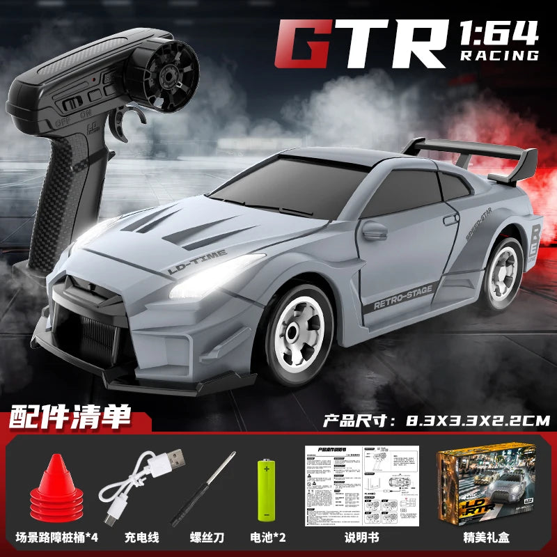 Mini 1:64 4WD RC Drift Car 15KM/H High Speed RC Off-Road Racing Vehicle Desktop Pocket Car Toys RC Racing Boys Gifts