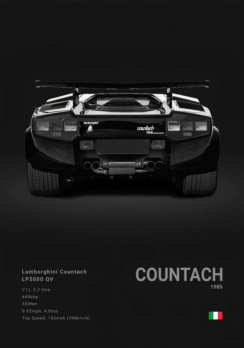 Black Famous Cars Posters Super Car Picture Sports Car Print for Living Room Canvas Painting Wall Art Home Decor Mural Cuadros