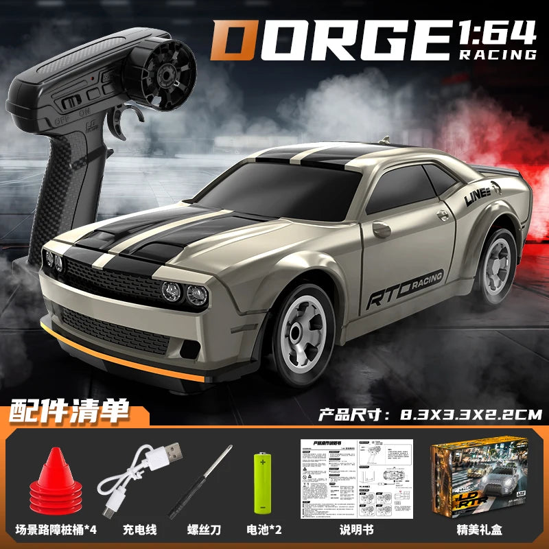 Mini 1:64 4WD RC Drift Car 15KM/H High Speed RC Off-Road Racing Vehicle Desktop Pocket Car Toys RC Racing Boys Gifts