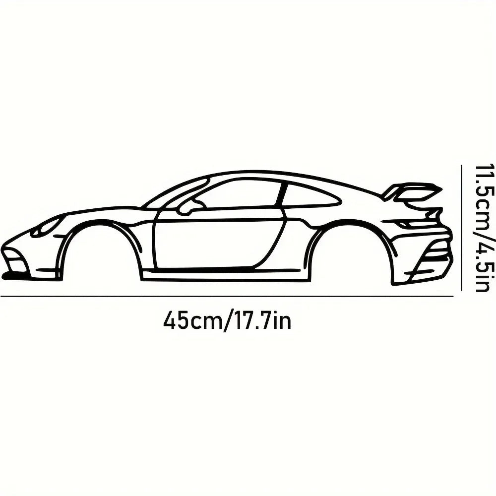 Hot Border Metal Line Sports Car Wall Decoration - Premium Iron Hanging Ornaments, Stylish Iron Car Decor for Auto Enthusiasts