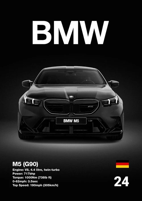 Automotive BMW Car Photography Posters BMW Series Sport Car Prints Canvas Painting Wall Art Pictures Home Living Room