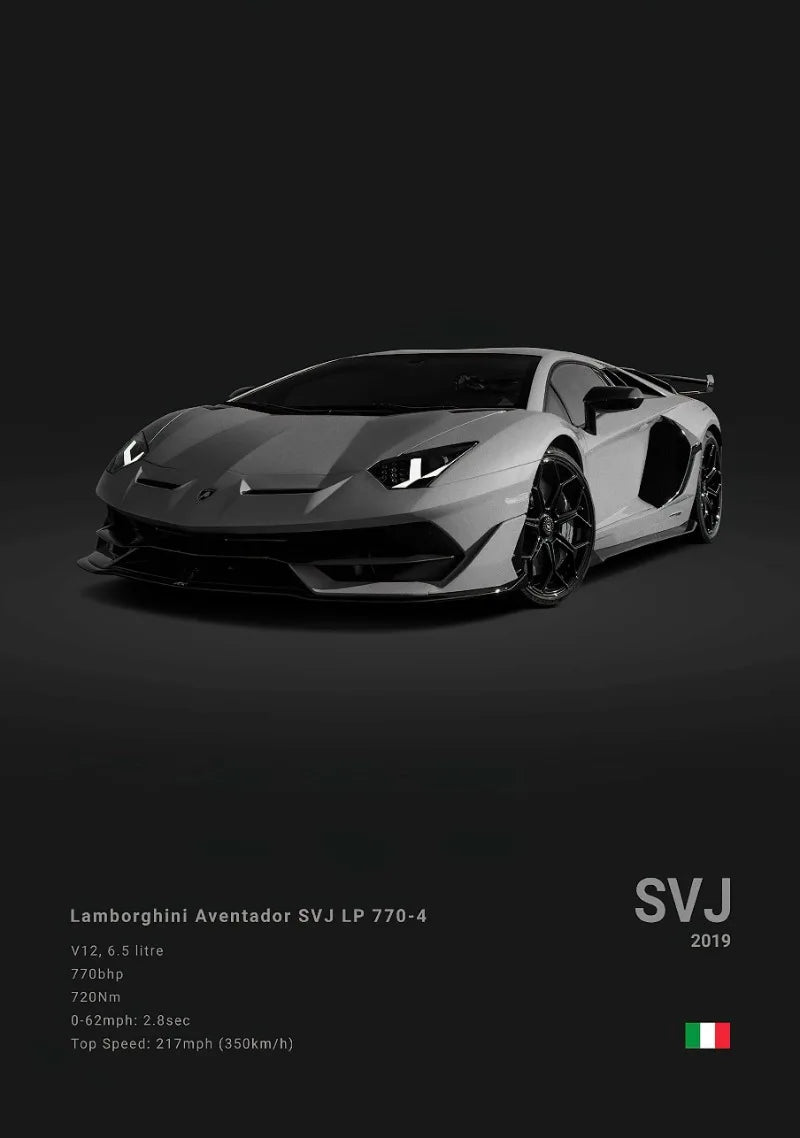 Black Famous Cars Posters Super Car Picture Sports Car Print for Living Room Canvas Painting Wall Art Home Decor Mural Cuadros