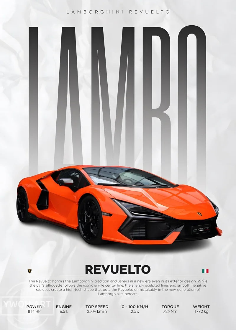 Famous Cars S14 F430 SF90 GTS AMG GT R34 F40 Poster Picture Canvas Painting Wall Art Home Decoration Print for Living Room Decor