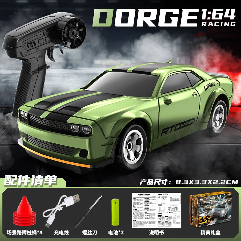 Mini 1:64 4WD RC Drift Car 15KM/H High Speed RC Off-Road Racing Vehicle Desktop Pocket Car Toys RC Racing Boys Gifts
