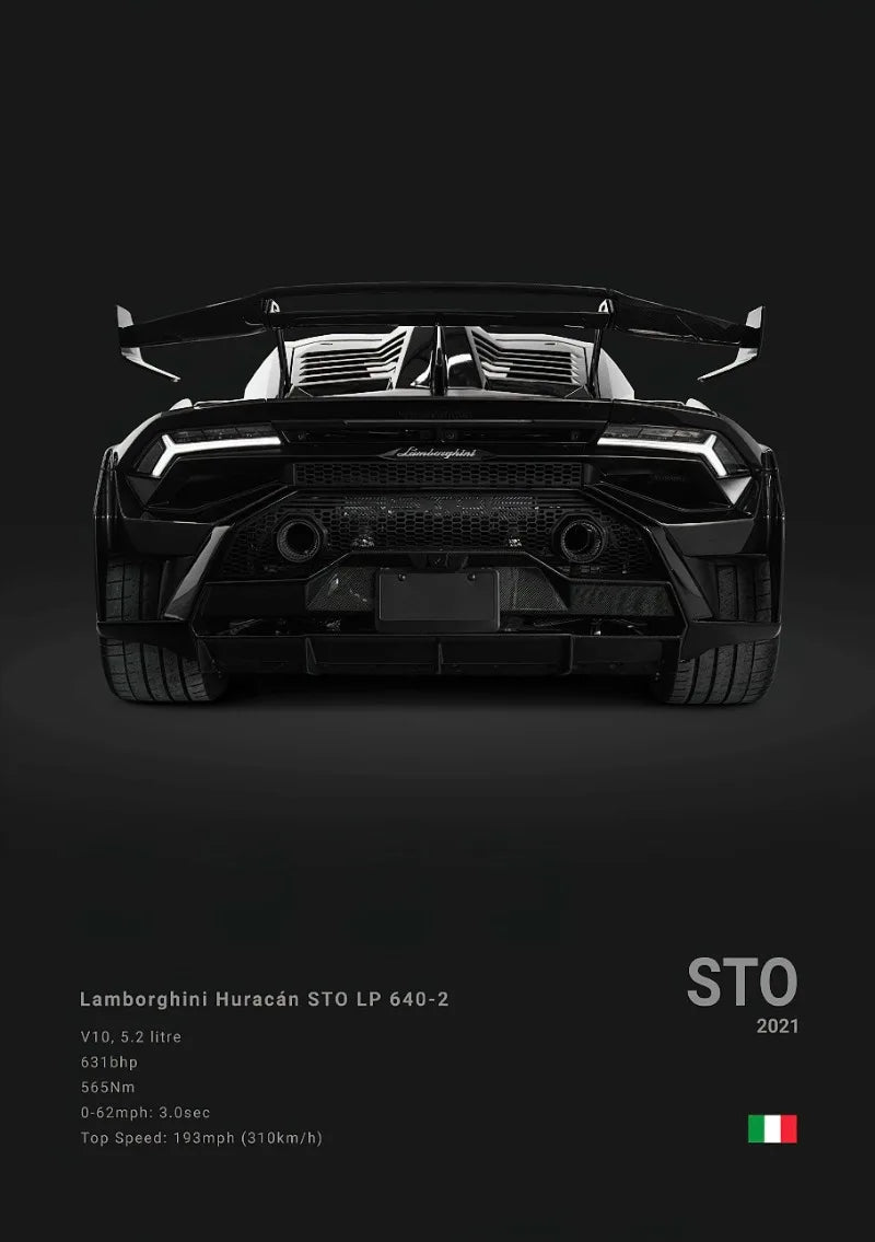 Black Famous Cars Posters Super Car Picture Sports Car Print for Living Room Canvas Painting Wall Art Home Decor Mural Cuadros