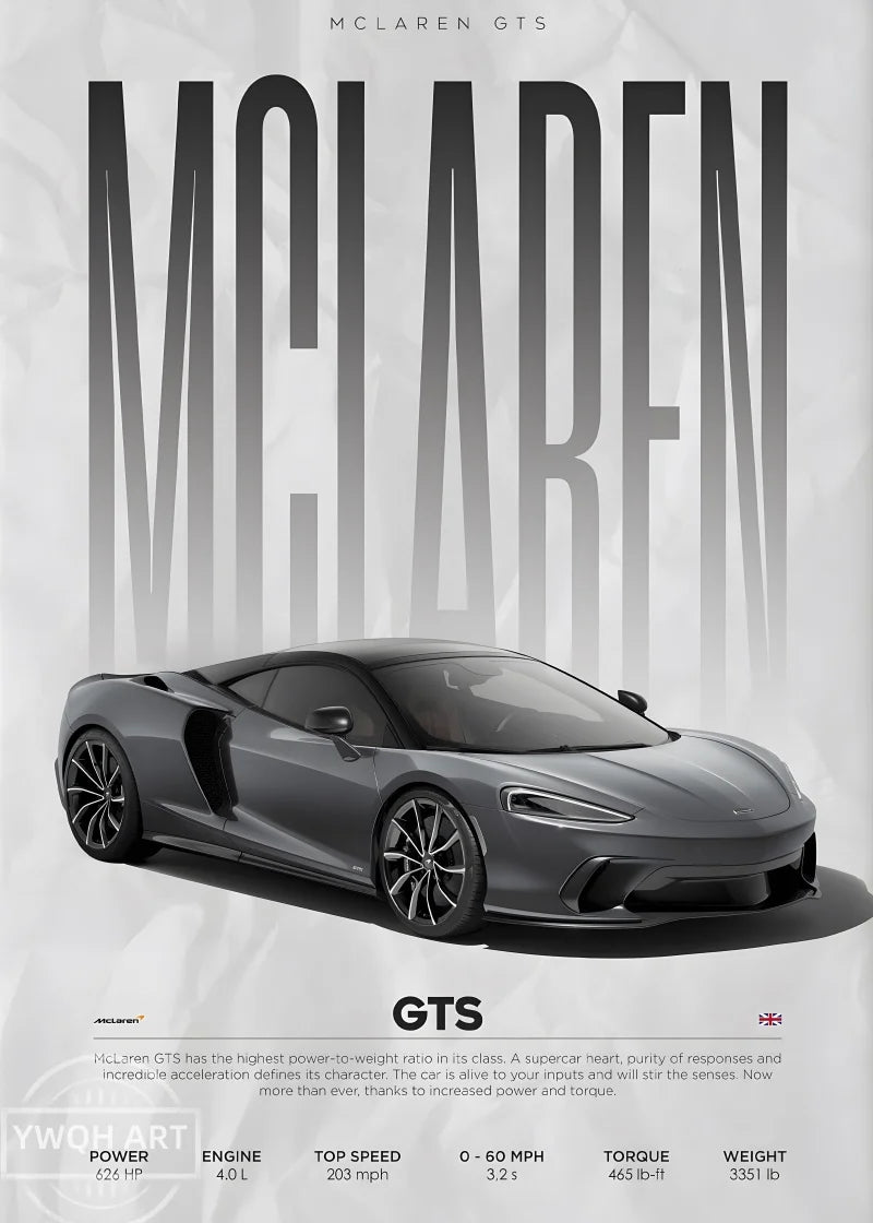 Famous Cars S14 F430 SF90 GTS AMG GT R34 F40 Poster Picture Canvas Painting Wall Art Home Decoration Print for Living Room Decor