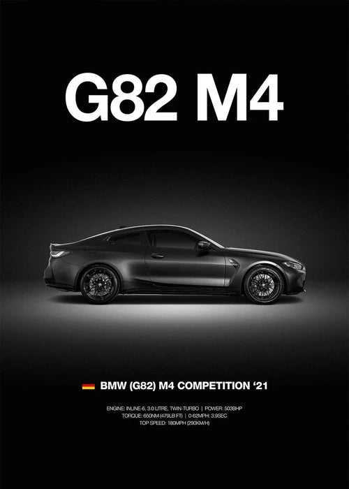 Automotive BMW Car Photography Posters BMW Series Sport Car Prints Canvas Painting Wall Art Pictures Home Living Room