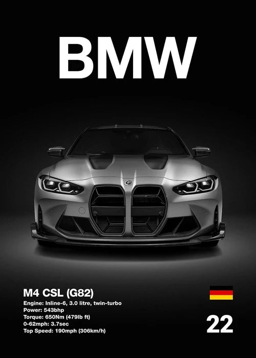 Automotive BMW Car Photography Posters BMW Series Sport Car Prints Canvas Painting Wall Art Pictures Home Living Room