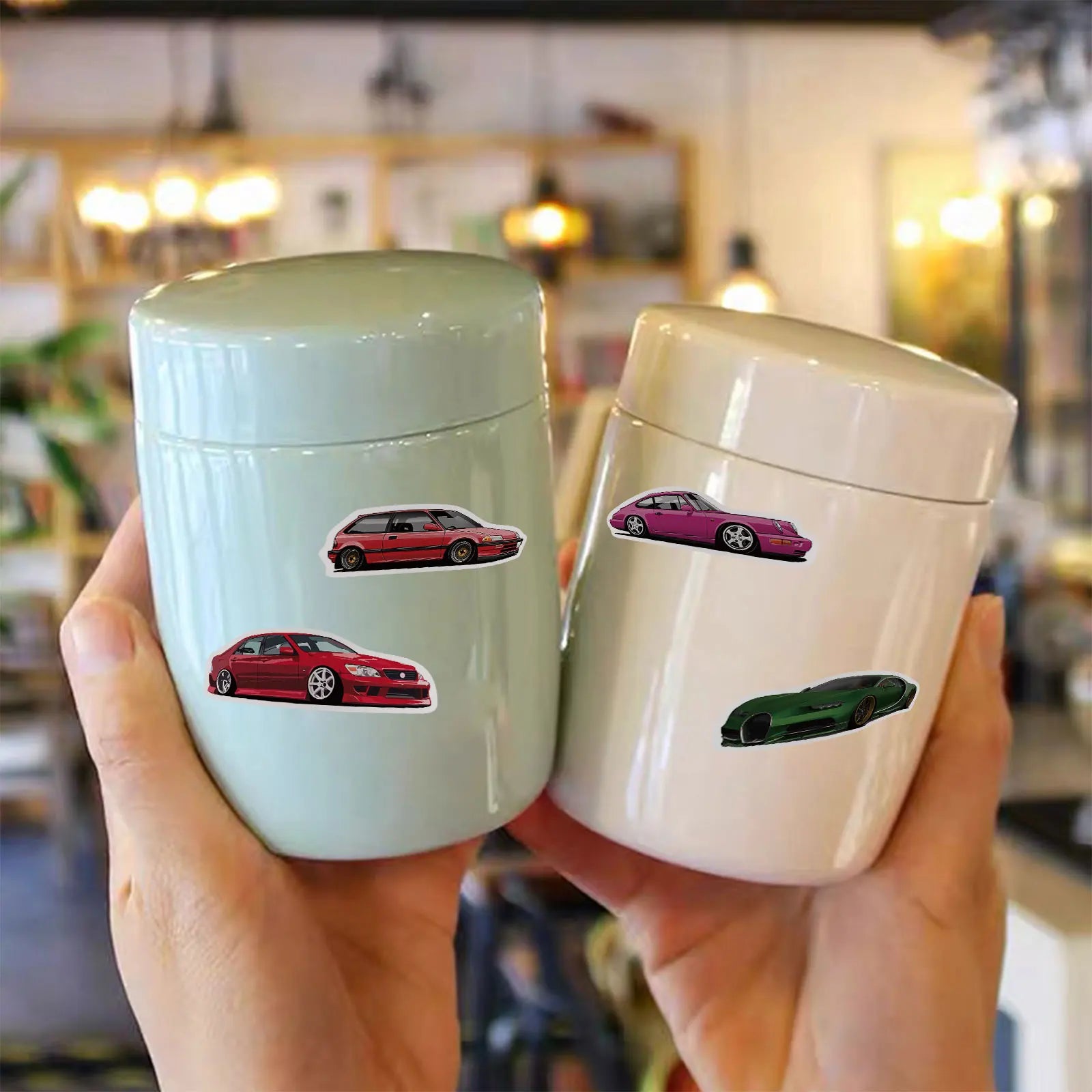 50PCS Retrofit Racing Car Graffiti Stickers Laptop Guitar Luggage Bike Skateboard Waterproof Sticker Decal Kid Toy