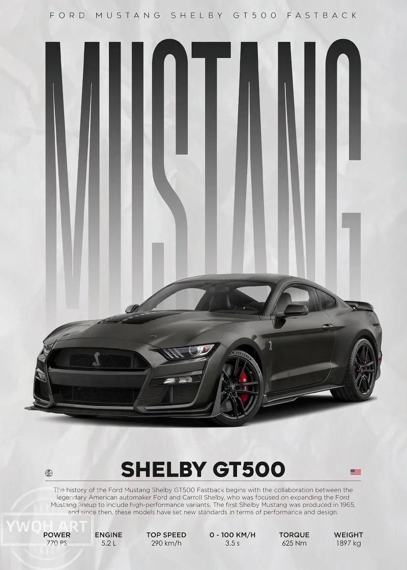 Famous Cars S14 F430 SF90 GTS AMG GT R34 F40 Poster Picture Canvas Painting Wall Art Home Decoration Print for Living Room Decor